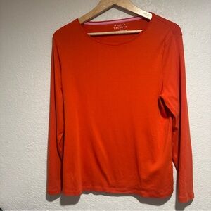 Talbots Vibrant Orange Tee with Pima Cotton